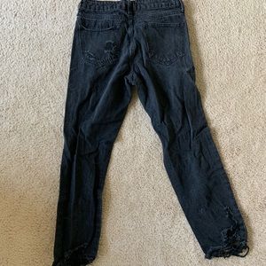 Fashion Nova Jeans - Black Distressed Boyfriend Jeans Fashion Nova Jeans - Black Distressed Boyfriend Jeans